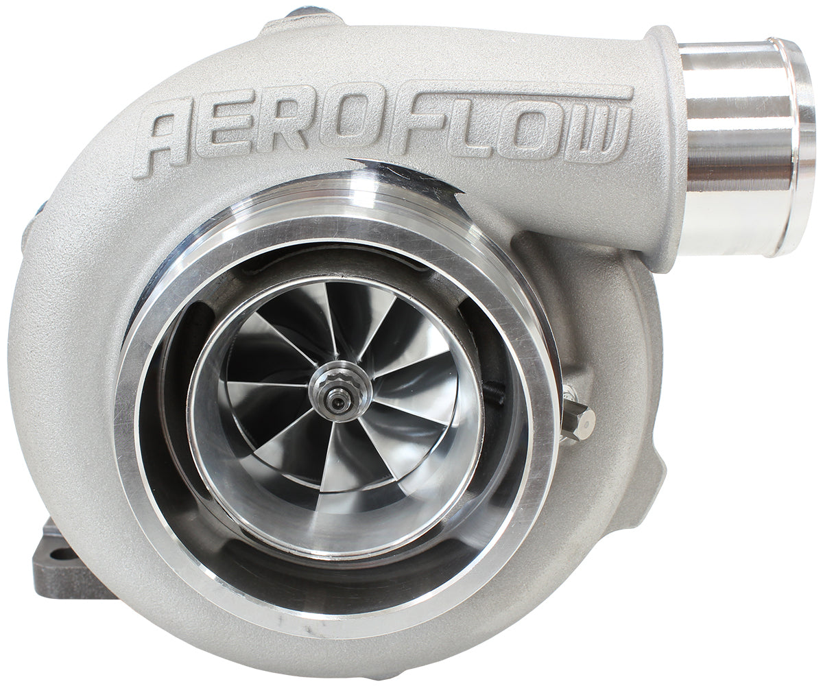 BOOSTED 5855 .63 Turbocharger 400-750HP Rating - Natural Cast Finish (External Wastegate, T3 Inlet Flange, V-Band Exhaust Flange)