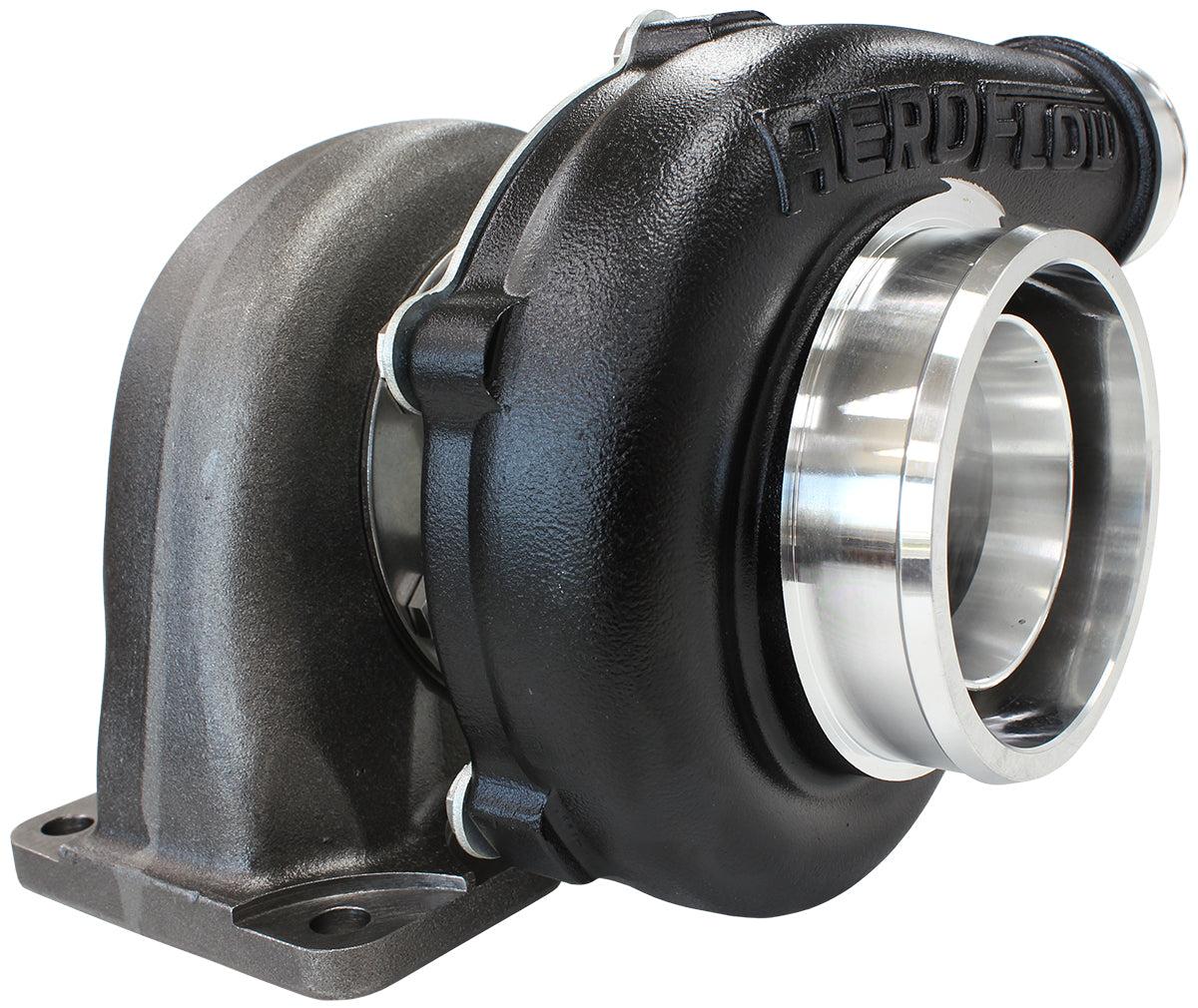 BOOSTED 5862 .82 Turbocharger 400-750HP Rating - Hi Temp Black Finish (External Wastegate, T3 Inlet Flange, V-Band Exhaust Flange)
