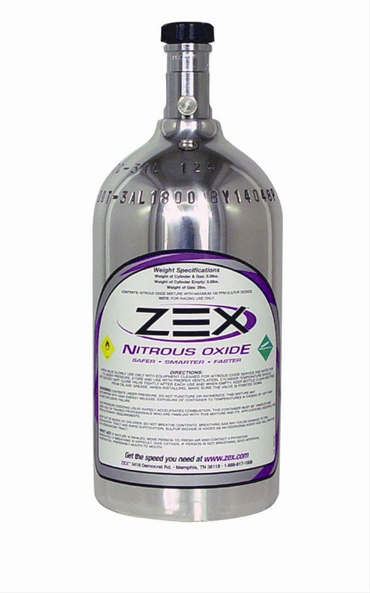 ZEX ZEX82000PMB Nitrous Bottle 2Lb w/ Valve Polished
