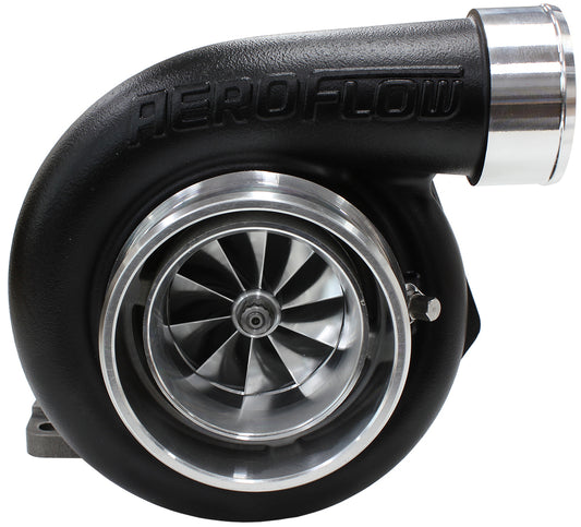 BOOSTED 6362 .63 Turbocharger 450-850HP Rating - Hi Temp Black Finish (External Wastegate, T3 Inlet Flange, V-Band Exhaust Flange)