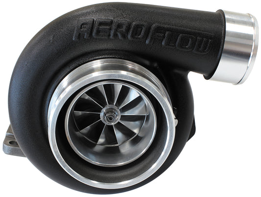 Aeroflow AF8005-3016BL BOOSTED 6362 .82 Turbocharger 450-850HP Rating  Hi Temp Black Finish (External Wastegate T3 Inlet Flange V-Band Exhaust Flange)