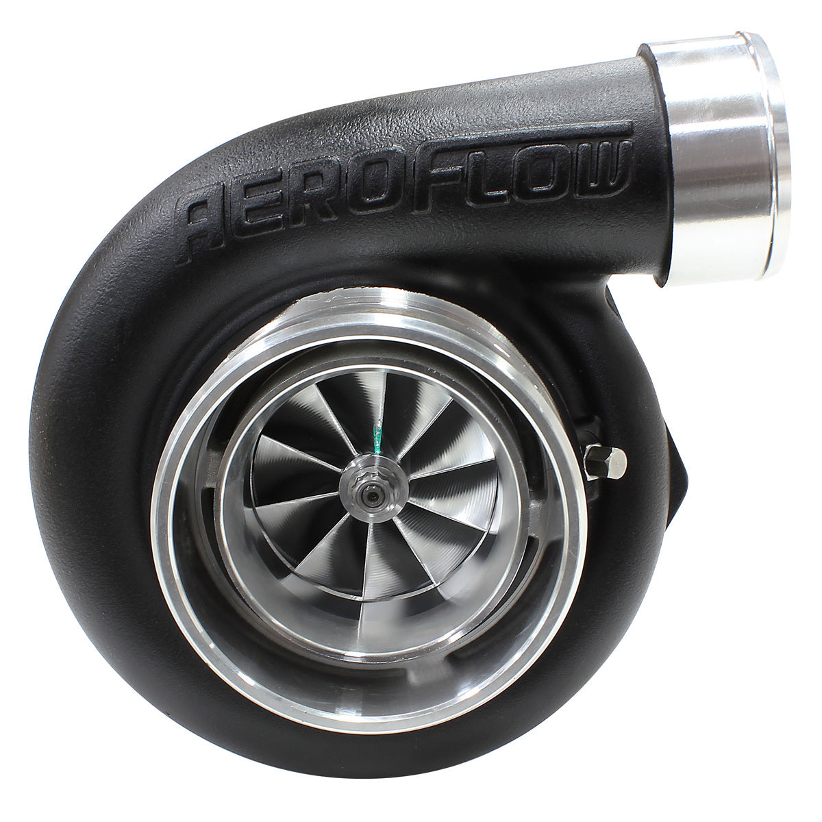 Aeroflow AF8005-3022BLK BOOSTED 6662 .83 DUAL V BAND V-BAND IN/OUT GTX3582 BLACK