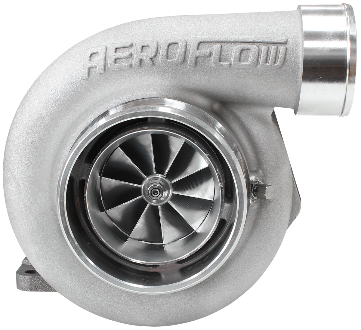 BOOSTED 6762 1.06 Turbocharger 950HP, Natural Cast Finish (External Wastegate, T3 Inlet Flange, V-Band Exhaust Flange)