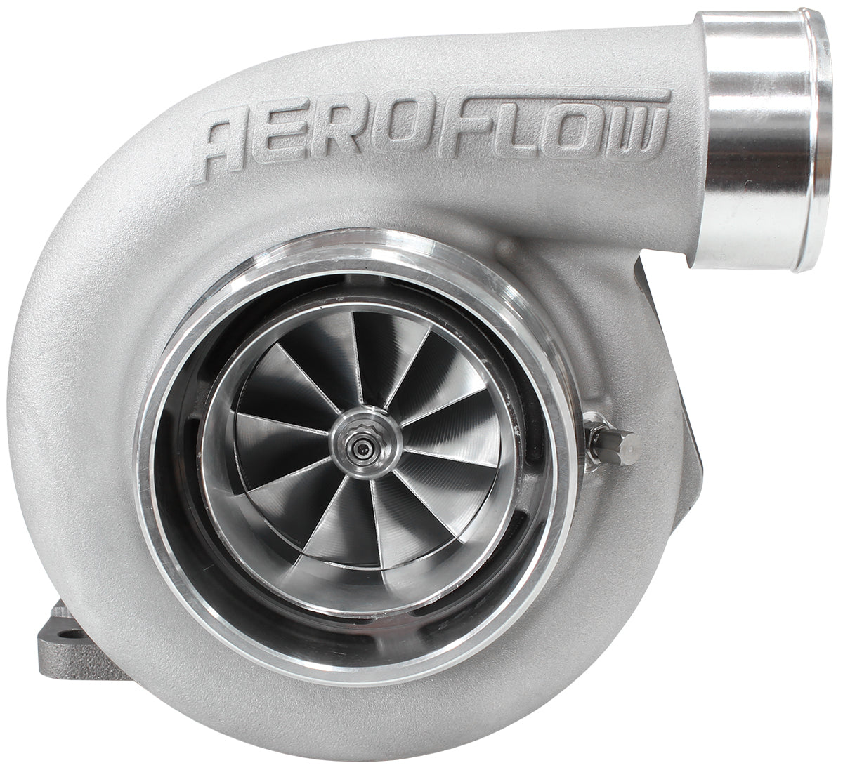 BOOSTED 6762 1.06 Turbocharger 950HP, Natural Cast Finish (External Wastegate, T3 Inlet Flange, V-Band Exhaust Flange)