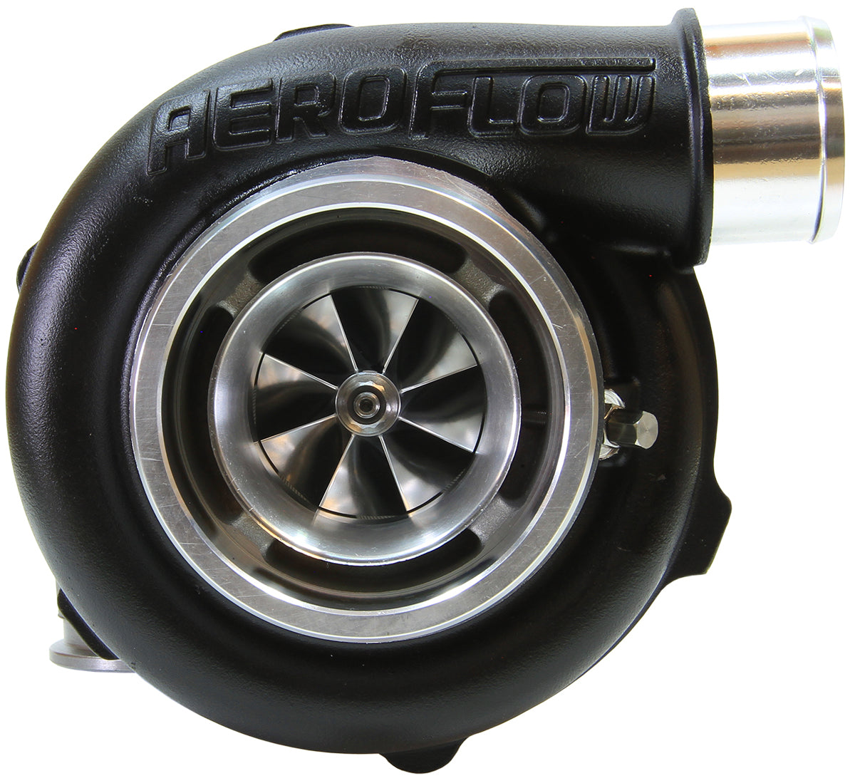 BOOSTED 5455 1.01 Turbocharger 340-650HP Rating - Hi Temp Black Finish (External Wastegate, V-Band Inlet & Exhaust Flanges)