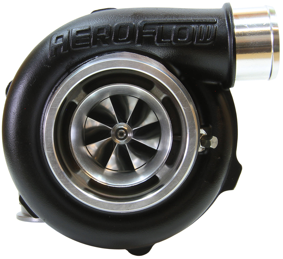BOOSTED 5455 1.01 Turbocharger 340-650HP Rating - Hi Temp Black Finish (External Wastegate, V-Band Inlet & Exhaust Flanges)