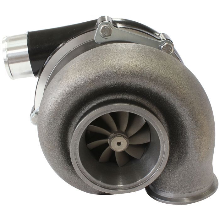 Aeroflow AF8005-3057BLK BOOSTED 6255 1.01 Turbocharger 900HP Hi Temp Black Finish External Wastegate V-Band Inlet & Exhaust Flanges