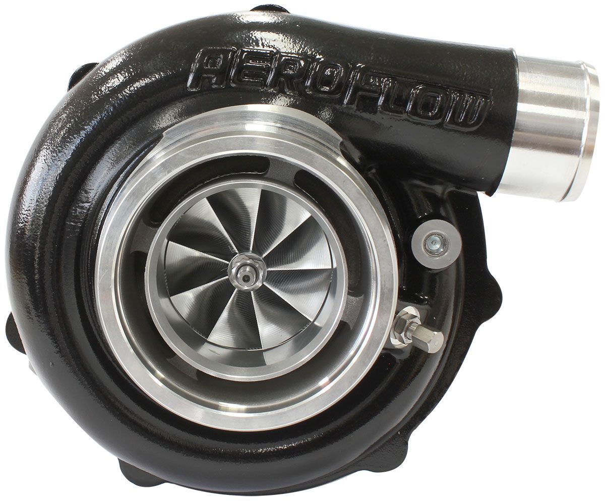 Aeroflow AF8005-3064BLK BOOSTED 6262 .83 Turbocharger 900HP, Hi Temp Black Finish External Wastegate, V-Band Inlet & Exhaust Flanges