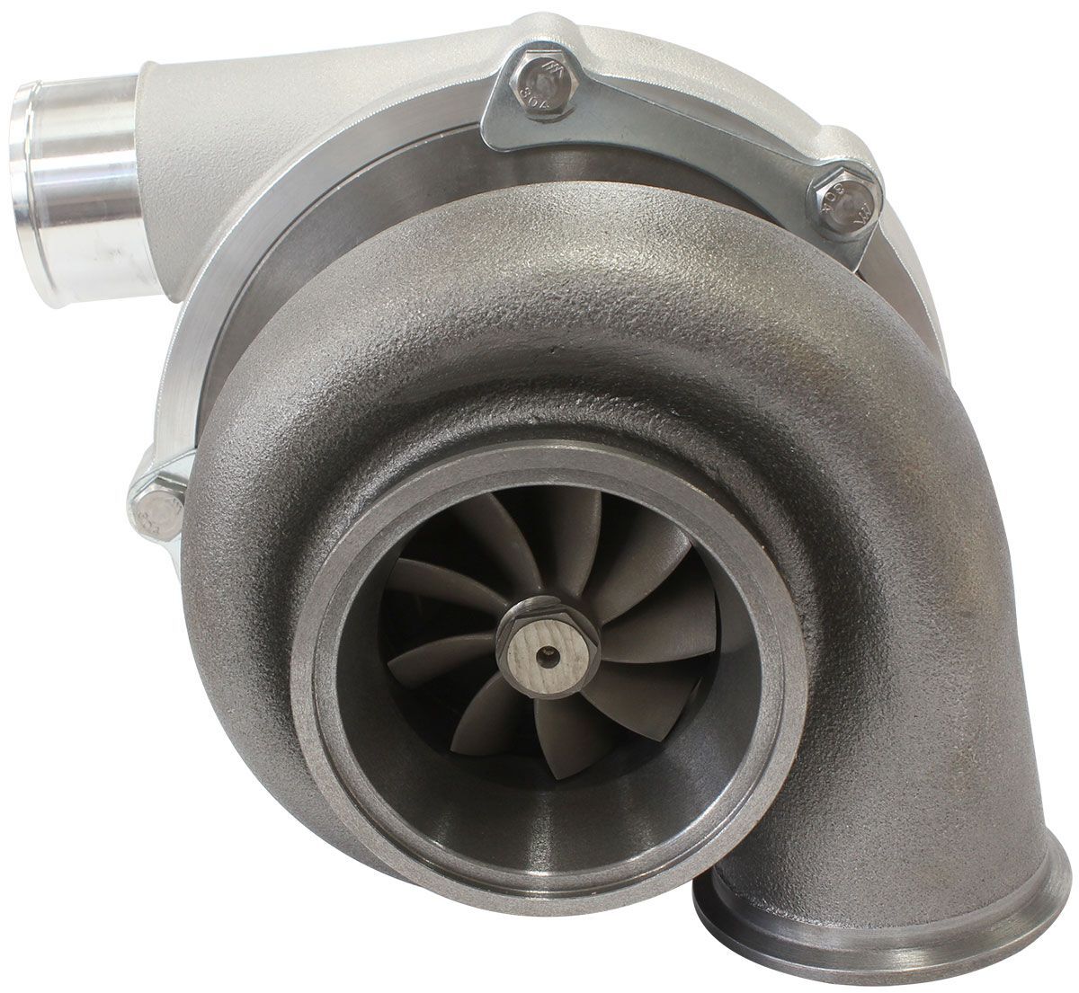 Aeroflow AF8005-3066 BOOSTED 6262 1.21 Turbocharger 900HP Natural Cast Finish External Wastegate V-Band Inlet & Exhaust Flanges
