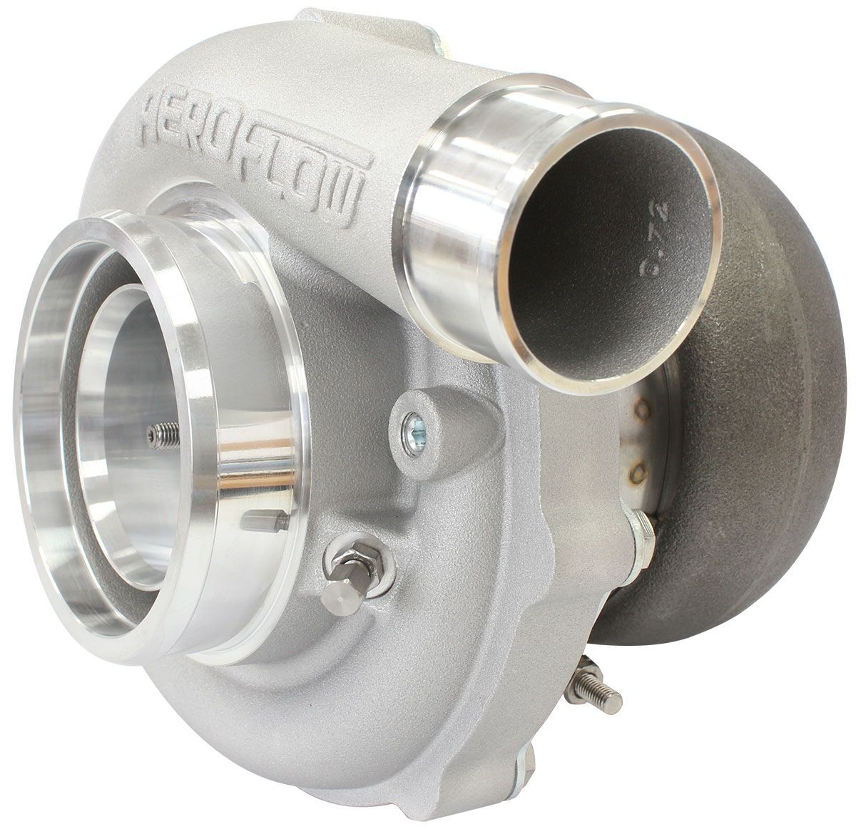 Aeroflow AF8005-3066 BOOSTED 6262 1.21 Turbocharger 900HP Natural Cast Finish External Wastegate V-Band Inlet & Exhaust Flanges