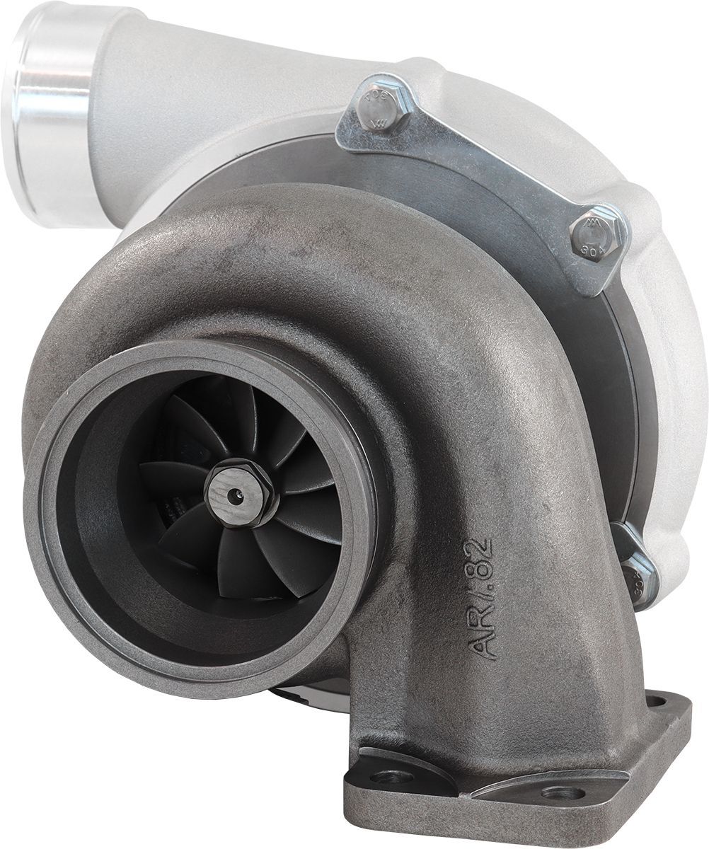Aeroflow AF8005-3068 BOOSTED 6862 .82 Turbocharger 1050HP Natural Cast Finish External Wastegate T3 Inlet Flange V-Band Exhaust Flange
