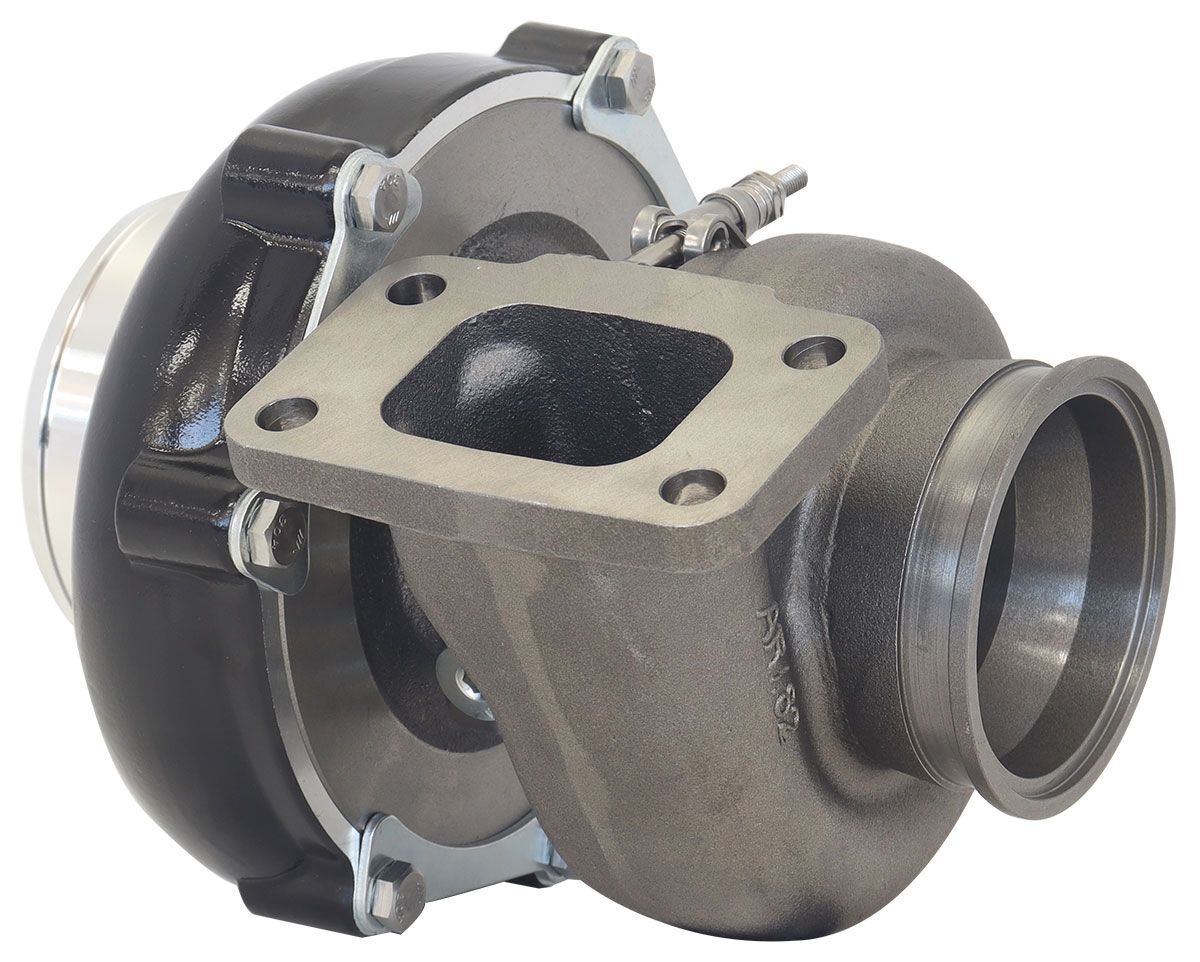 Aeroflow AF8005-3068BLK BOOSTED 6862 .82 Turbocharger 1050HP, Hi Temp Black Finish External Wastegate, T3 Inlet Flange, V-Band Exhaust Flange