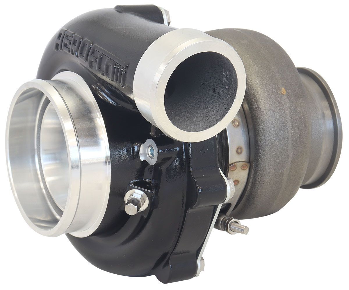 Aeroflow AF8005-3068BLK BOOSTED 6862 .82 Turbocharger 1050HP, Hi Temp Black Finish External Wastegate, T3 Inlet Flange, V-Band Exhaust Flange