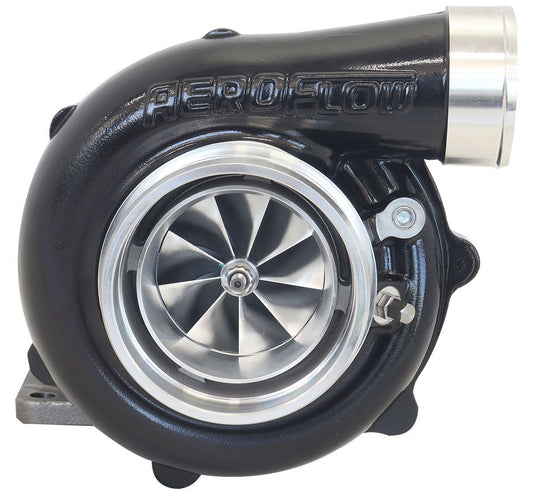 Aeroflow AF8005-3068BLK BOOSTED 6862 .82 Turbocharger 1050HP, Hi Temp Black Finish External Wastegate, T3 Inlet Flange, V-Band Exhaust Flange