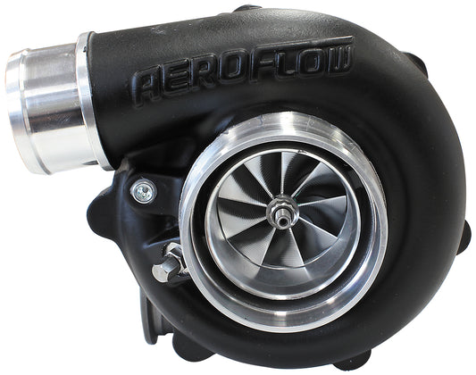 BOOSTED B5455 1.21 Reverse Rotation Turbocharger 660HP, Hi Temp Black Finish (External Wastegate, V-Band Inlet & Exhaust Flanges)