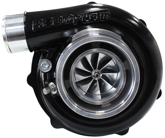 Aeroflow Performance AF8005-3149BLK BOOSTED B5855 1.01 Reverse Rotation Turbocharger 770HP, Hi Temp Black Finish External Wastegate, V-Band Inlet & Ex