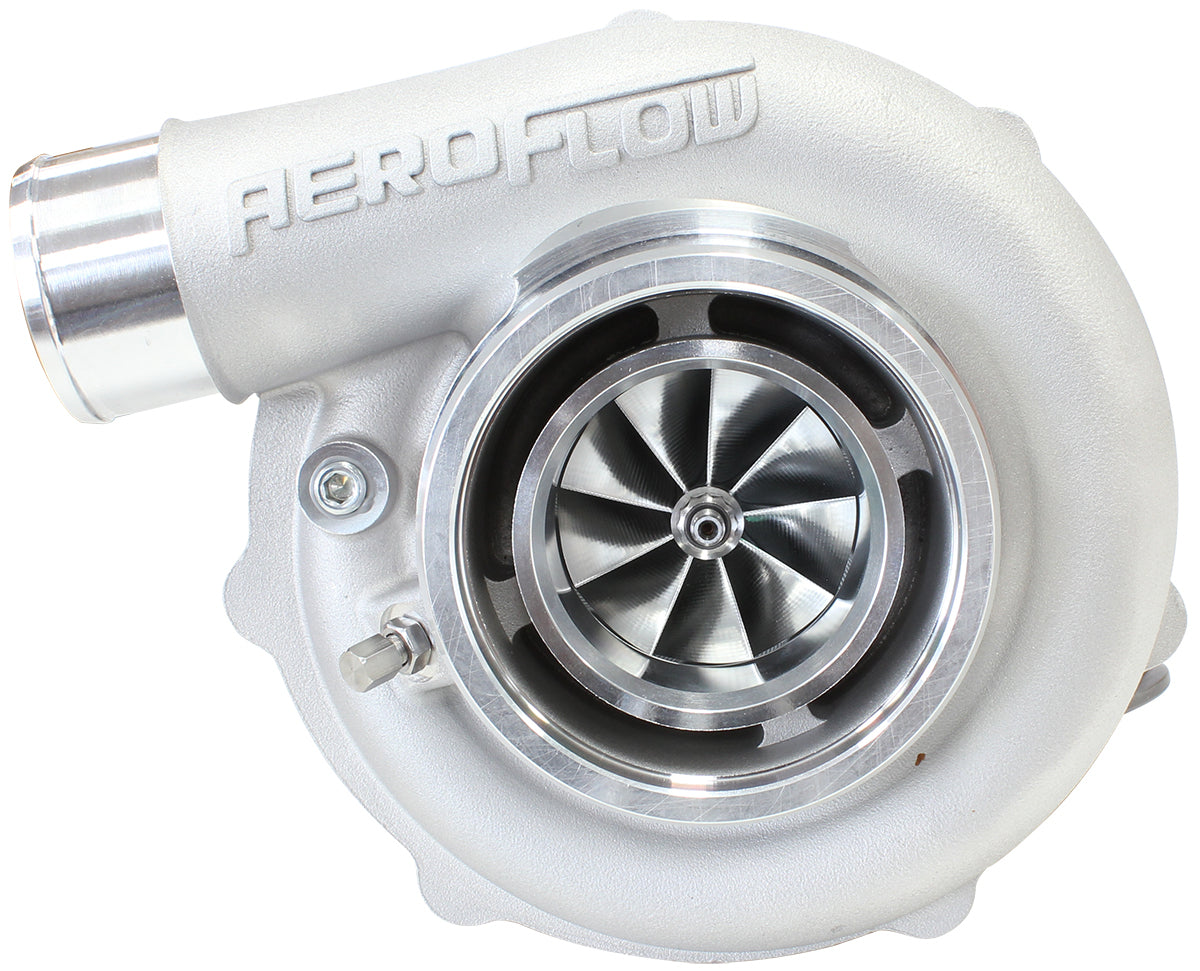 Aeroflow Performance  AF8005-3150 BOOSTED B5855 1.21 Reverse Rotation Turbocharger 770HP, Natural Cast Finish External Wastegate, V-Band Inlet & Exhau