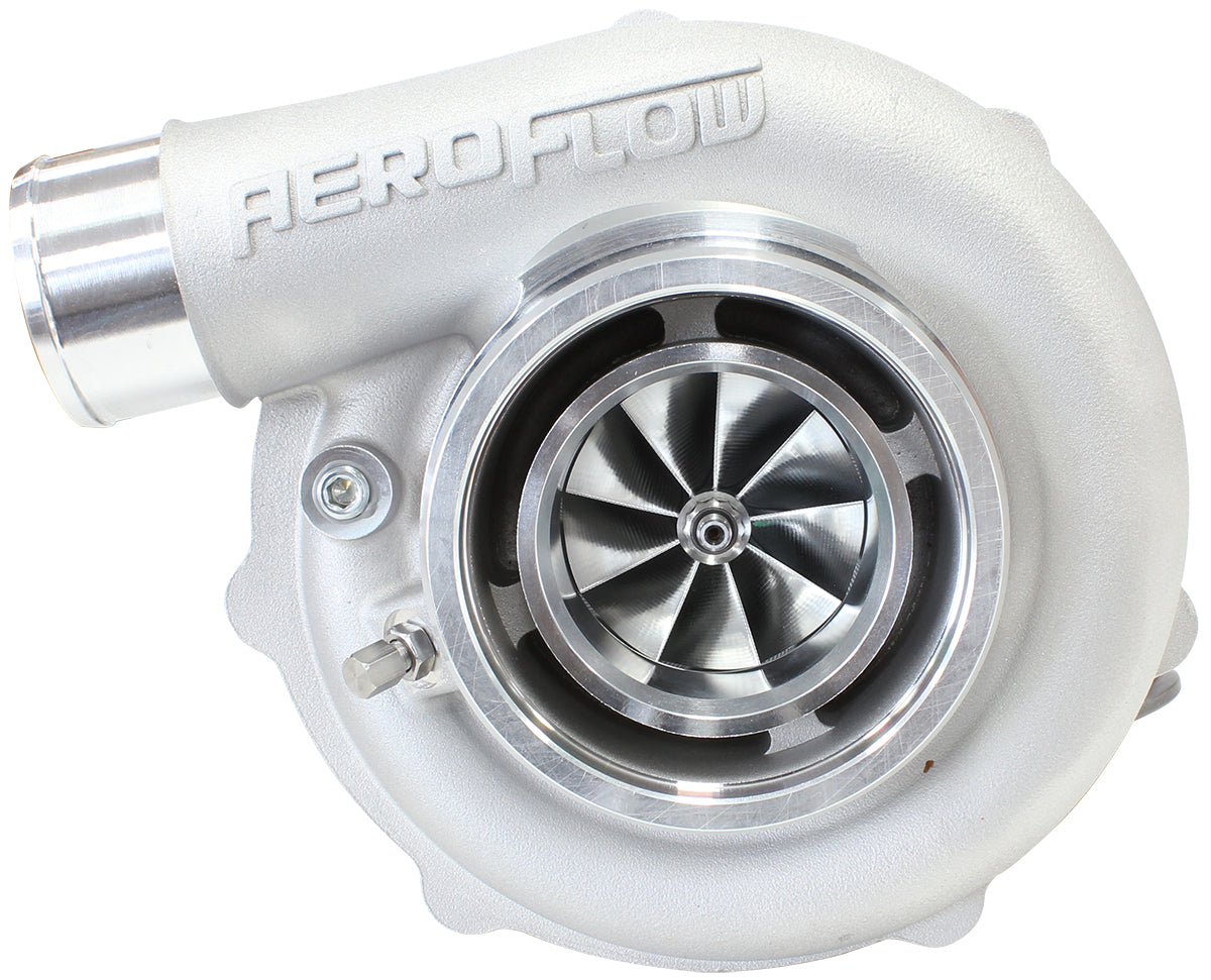Aeroflow Performance  AF8005-3150 BOOSTED B5855 1.21 Reverse Rotation Turbocharger 770HP, Natural Cast Finish External Wastegate, V-Band Inlet & Exhau
