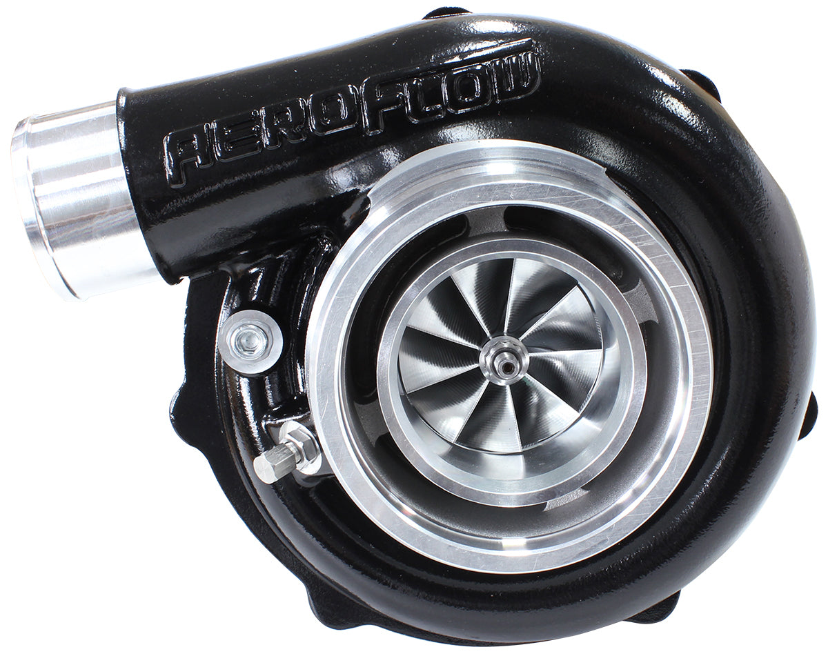 Aeroflow Performance AF8005-3150BLK BOOSTED B5855 1.21 Reverse Rotation Turbocharger 770HP, Hi Temp Black Finish External Wastegate, V-Band Inlet & Ex