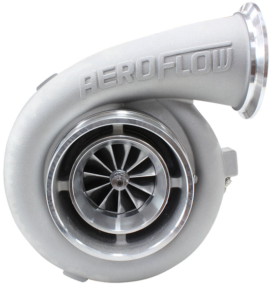 BOOSTED 7075 1.15 Turbocharger 475-950HP Rating - Natural Cast Finish (External Wastegate, T4 Twin Entry Inlet Flange, V-Band Exhaust Flange)