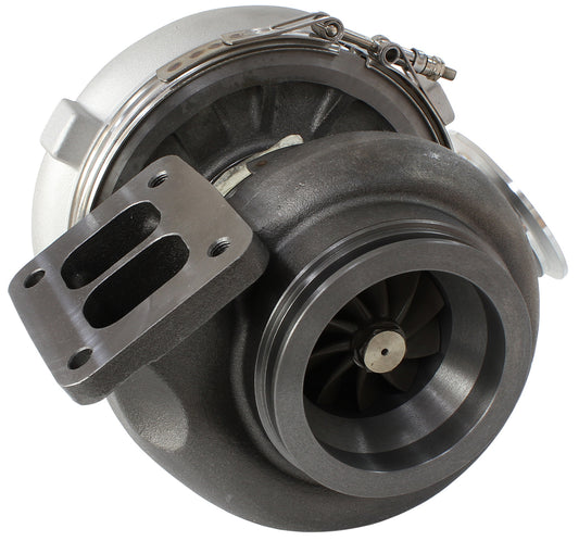 BOOSTED 7677 1.15 Turbocharger 475-1450HP Rating - Natural Cast Finish (External Wastegate, T4 Inlet Flange, V-Band Exhaust Flange)