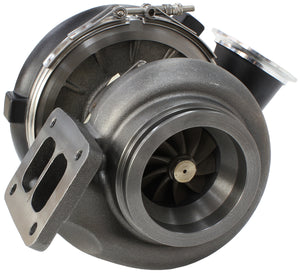 BOOSTED 7677 1.15 Turbocharger 475-1450HP Rating - Hi Temp Black Finish (External Wastegate, T4 Inlet Flange, V-Band Exhaust Flange)