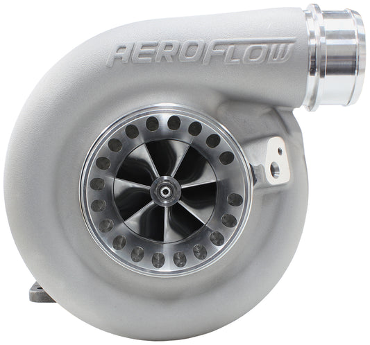 BOOSTED 6973 .91 T4 Turbocharger 500-875HP Rating - Natural Cast Finish (External Wastegate, T4 Twin Entry Inlet Flange, V-Band Exhaust Flange)