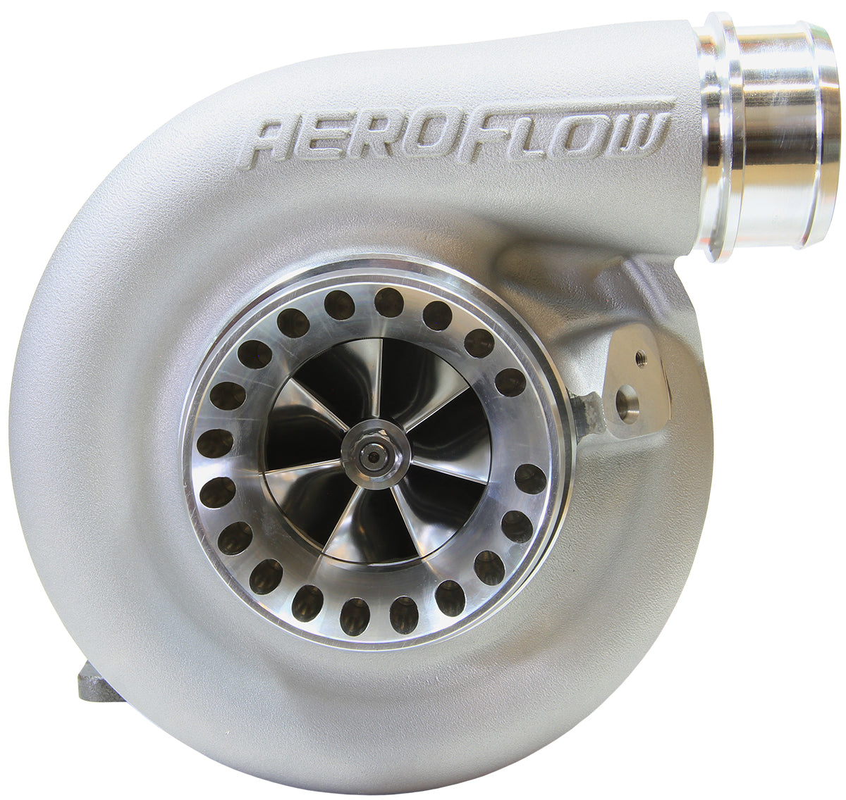 BOOSTED 6673 .91 T4 Turbocharger 320-800HP Rating - Natural Cast Finish (External Wastegate, T4 Twin Entry Inlet Flange, V-Band Exhaust Flange)