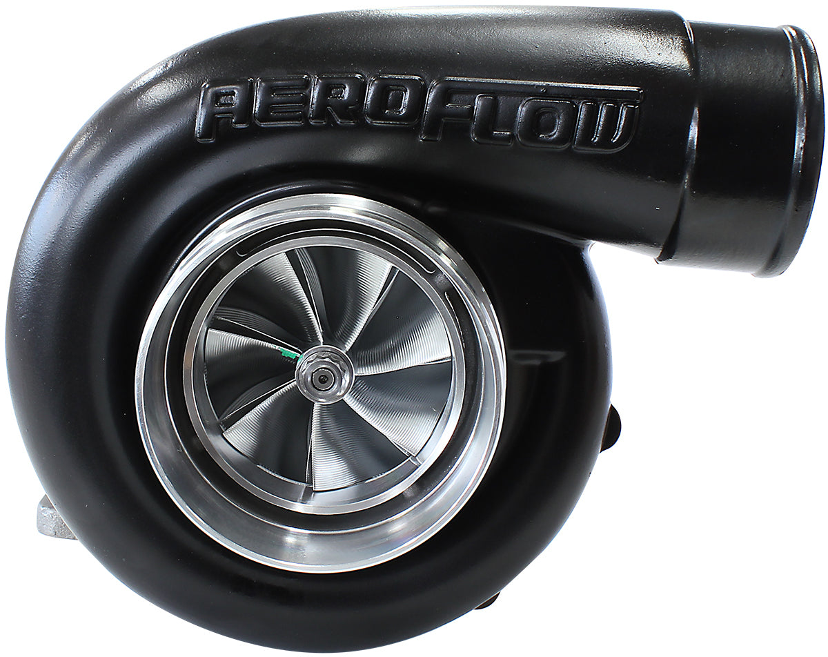 BOOSTED 7875 T4 1.25 Turbocharger 950HP, Hi Temp Black Finish (External Wastegate, T4 Inlet Flange, V-Band Exhaust Flange)