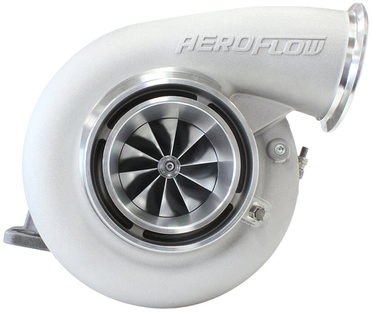 BOOSTED 7975 T4 1.15 Turbocharger 1450HP, Natural Cast Finish (External Wastegate, T4 Inlet Flange, V-Band Exhaust Flange)