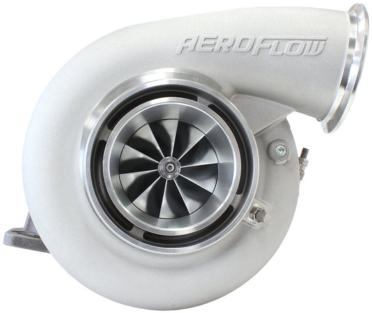 BOOSTED 7975 T4 1.25 Turbocharger 1450HP, Natural Cast Finish (External Wastegate, T4 Inlet Flange, V-Band Exhaust Flange)