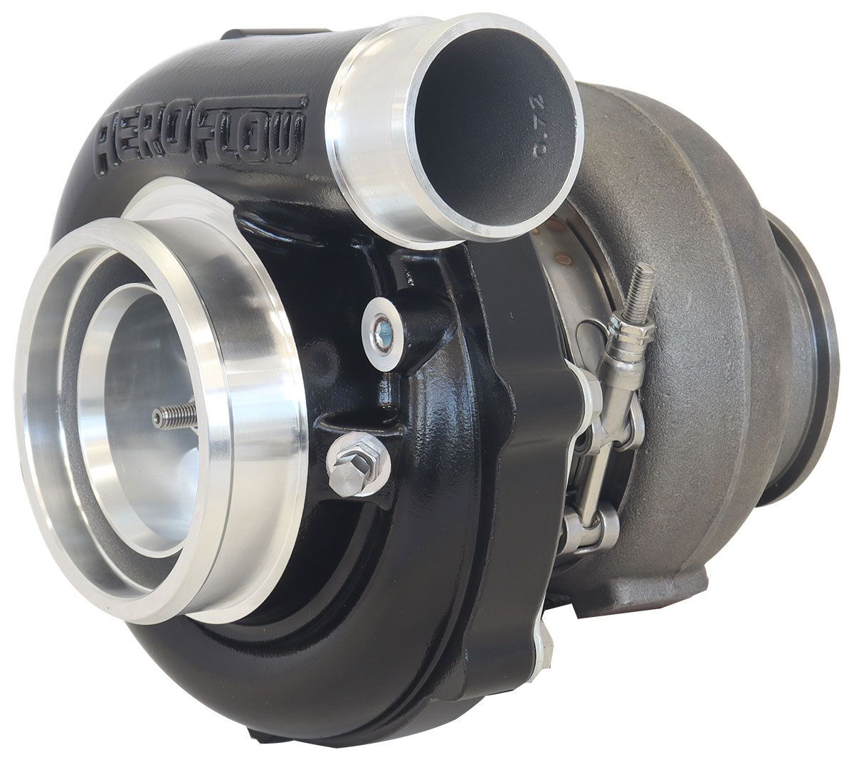 Aeroflow AF8005-4053BLK BOOSTED 6262 T4 .82 Turbocharger 900HP, Hi Temp Black Finish External Wastegate, T4 Inlet Flange, V-Band Exhaust Flange Skip t