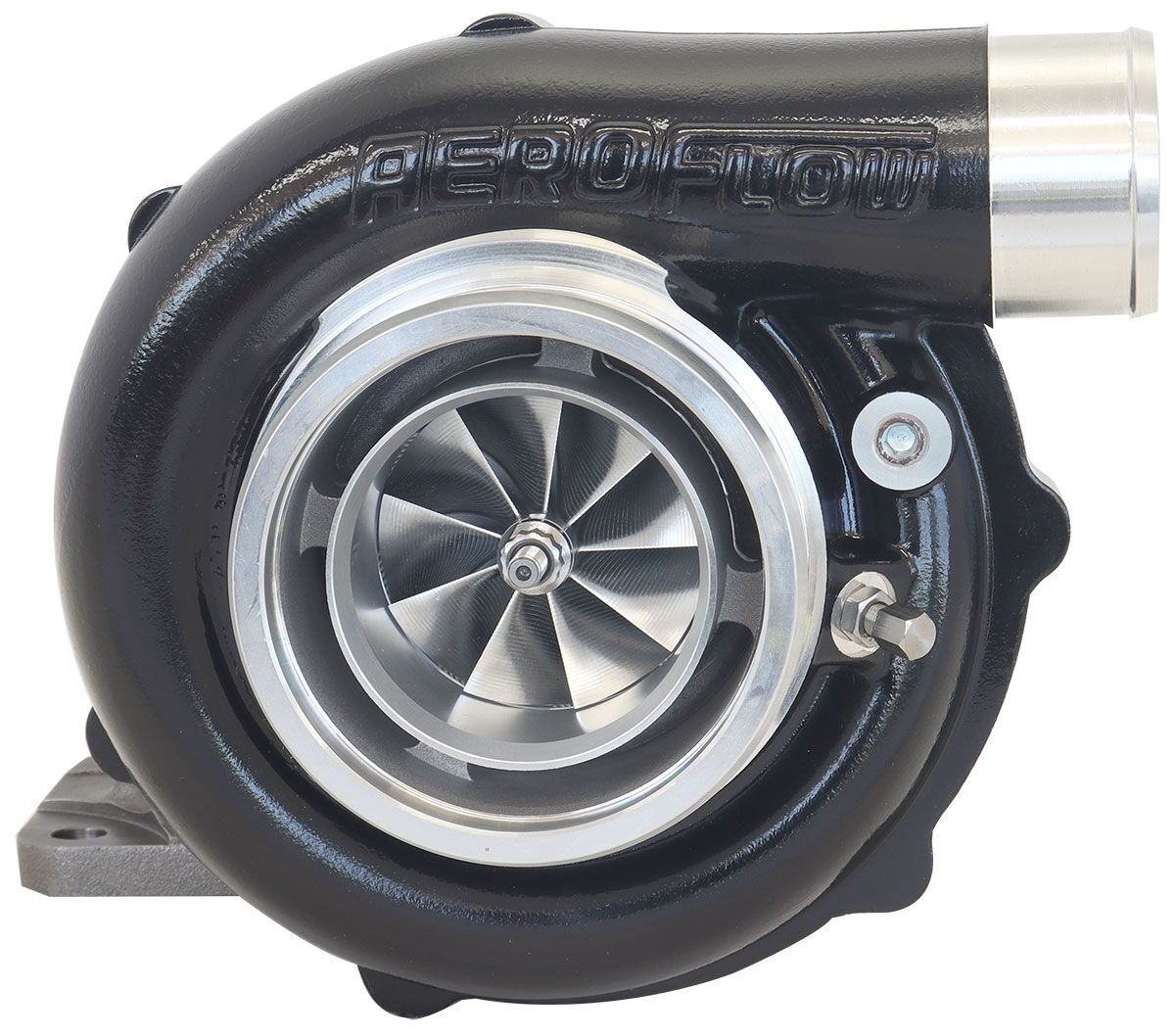 Aeroflow AF8005-4053BLK BOOSTED 6262 T4 .82 Turbocharger 900HP, Hi Temp Black Finish External Wastegate, T4 Inlet Flange, V-Band Exhaust Flange Skip t