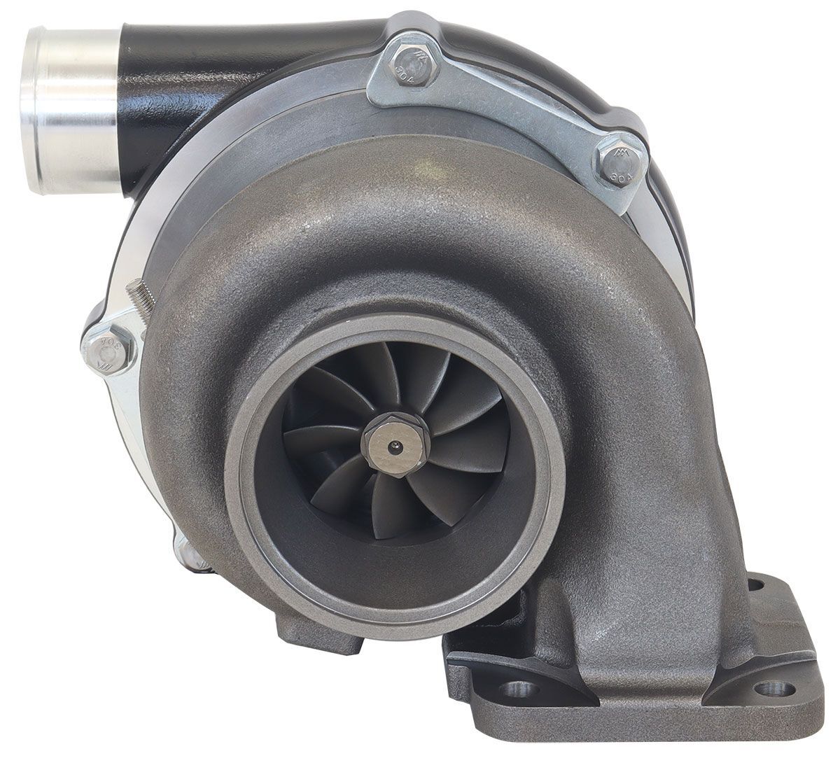 Aeroflow AF8005-4053BLK BOOSTED 6262 T4 .82 Turbocharger 900HP, Hi Temp Black Finish External Wastegate, T4 Inlet Flange, V-Band Exhaust Flange Skip t