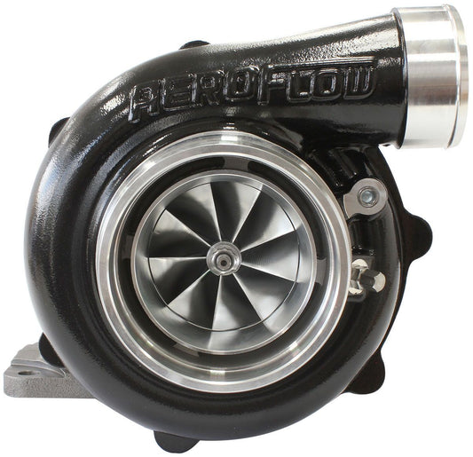 Aeroflow AF8005-4054BLK BOOSTED 6862 T4 .82 Turbocharger 1050HP, Hi Temp Black Finish External Wastegate, T4 Inlet Flange, V-Band Exhaust Flange