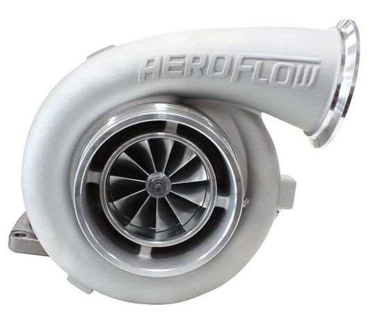 BOOSTED 8077 1.26 Turbocharger 700-1250HP Rating - Natural Cast Finish (External Wastegate, T6 Twin Entry Inlet Flange, V-Band Exhaust Flange)