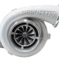 BOOSTED 8077 1.26 Turbocharger 700-1250HP Rating - Natural Cast Finish (External Wastegate, T6 Twin Entry Inlet Flange, V-Band Exhaust Flange)