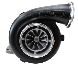 BOOSTED 8077 1.26 Turbocharger 700-1250HP Rating - Hi Temp Black Finish (External Wastegate, T6 Twin Entry Inlet Flange, V-Band Exhaust Flange)