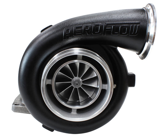 BOOSTED 8077 1.26 Turbocharger 700-1250HP Rating - Hi Temp Black Finish (External Wastegate, T6 Twin Entry Inlet Flange, V-Band Exhaust Flange)