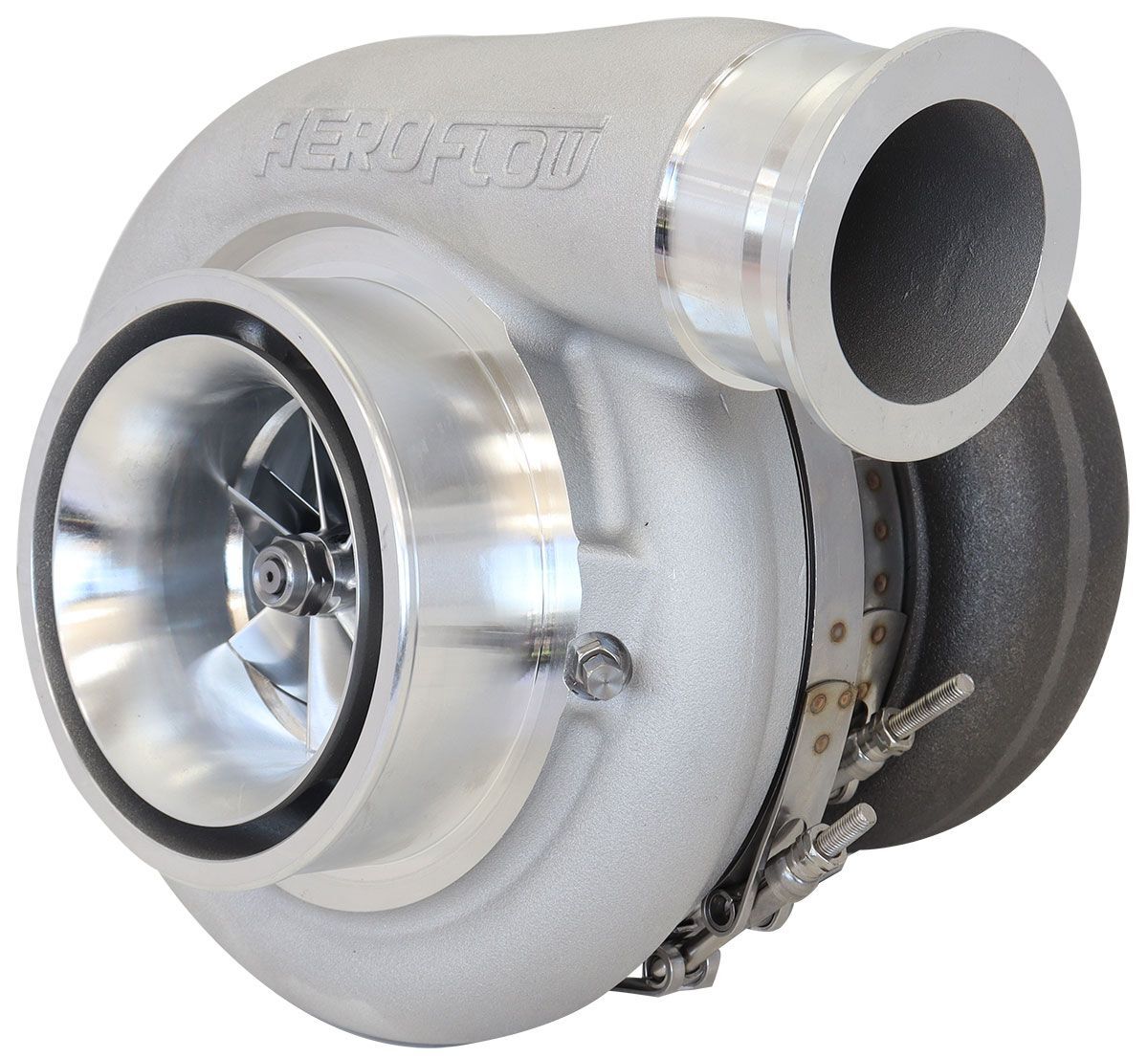 Aeroflow AF8005-6003 BOOSTED 8888 V-Band 1.31 Turbocharger 1250HP, External Wastegate, V-Band Single Entry Inlet Flange, V-Band Exhaust Flange