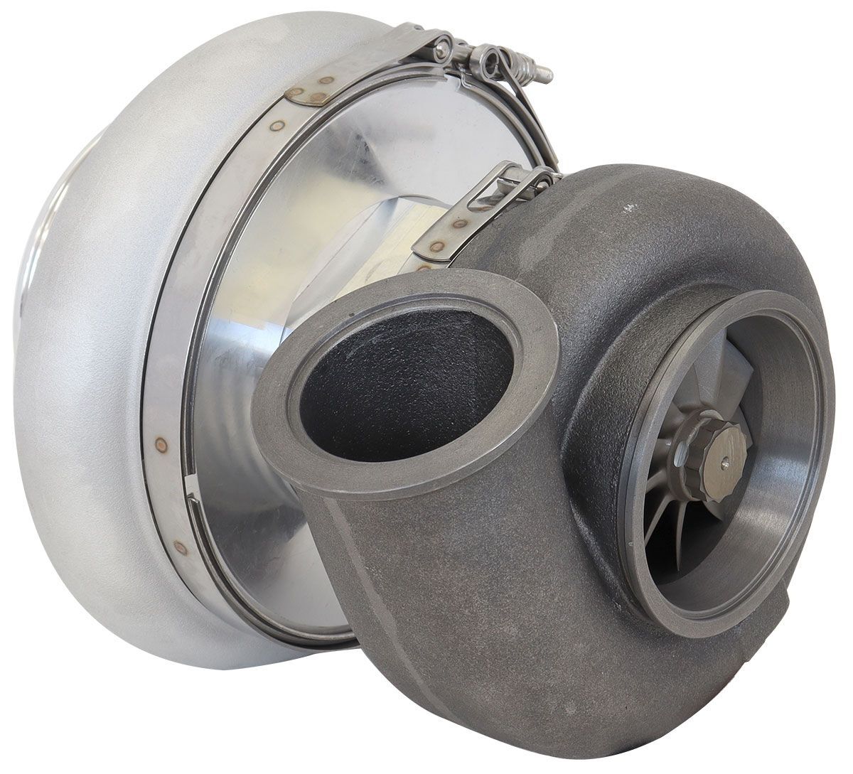 Aeroflow AF8005-6003 BOOSTED 8888 V-Band 1.31 Turbocharger 1250HP, External Wastegate, V-Band Single Entry Inlet Flange, V-Band Exhaust Flange