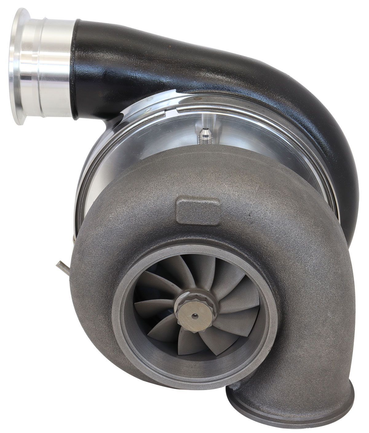 Aeroflow AF8005-6003BLK BOOSTED 8888 V-Band 1.31 Turbocharger 1250HP, External Wastegate, V-Band Single Entry Inlet Flange, V-Band Exhaust Flange