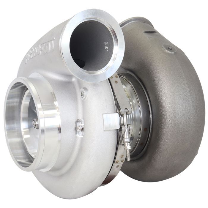 Aeroflow Performance AF8005-6025 BOOSTED 106112 V-Band 1.25 Turbocharger 3000HP, Natural Cast Finish