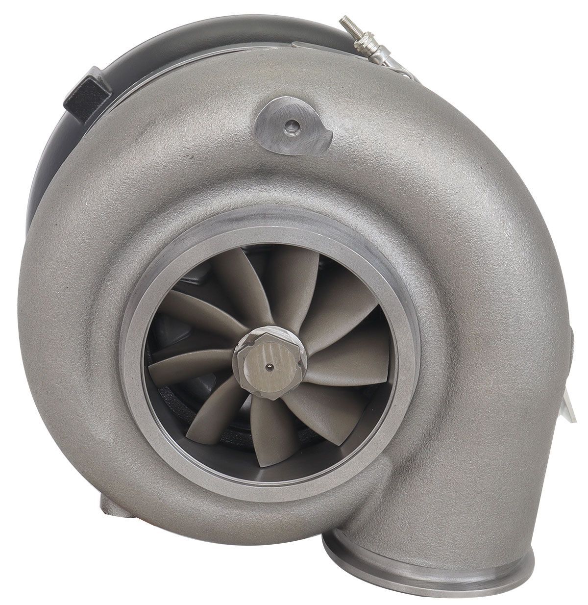 Aeroflow Performance AF8005-6025BLK BOOSTED 106112 V-Band 1.25 Turbocharger 3000HP, Hi Temp Black Finish