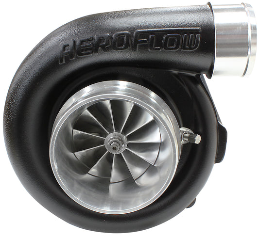 Aeroflow AF8006-4011BLK BOOSTED 7875 1.25 T4 FLANGE V-BAND OUTLET GEN 1 BLACK