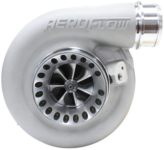 BOOSTED 6673 .91 Turbocharger 460-850HP Rating - Natural Cast Finish (External Wastegate, T4 Twin Entry Inlet Flange, V-Band Exhaust Flange)