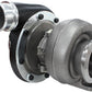 BOOSTED 6973 .91 Turbocharger 500-950HP Rating - Hi Temp Black Finish (External Wastegate, T4 Twin Entry Inlet Flange, V-Band Exhaust Flange)