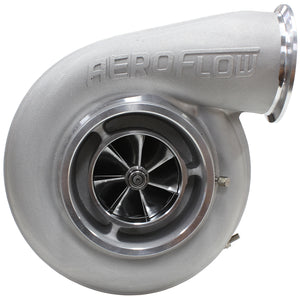 BOOSTED 7575 1.10 Turbocharger 500-1050HP Rating - Natural Cast Finish (External Wastegate, T4 Twin Entry Inlet Flange, V-Band Exhaust Flange)