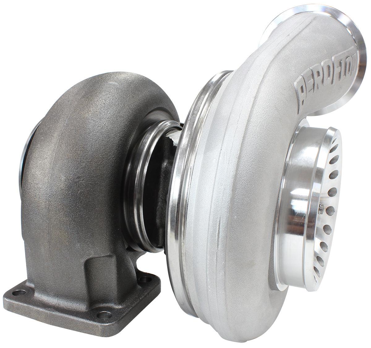 BOOSTED 8088 1.32 Turbocharger 750-1250HP Rating - Natural Cast Finish (External Wastegate, T6 Twin Entry Inlet Flange, V-Band Exhaust Flange)