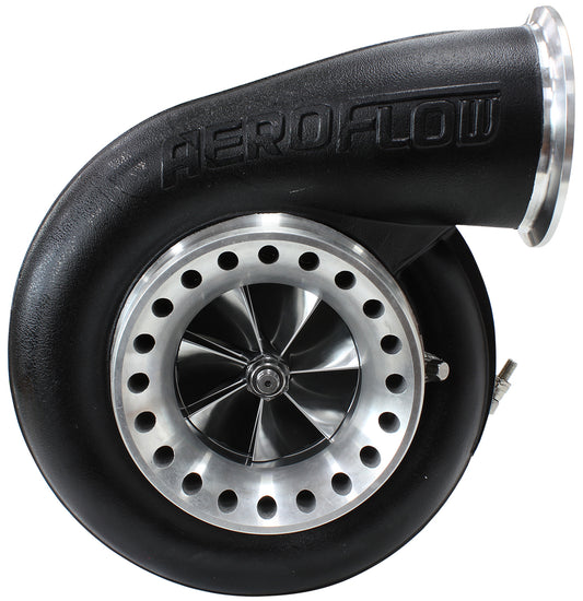 BOOSTED 8088 1.32 Turbocharger 750-1250HP Rating - Hi Temp Black Finish (External Wastegate, T6 Twin Entry Inlet Flange, V-Band Exhaust Flange)